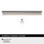 Poignée d'armoire en nickel satiné 6 po (152 mm) Streamline Tab - paquet de 25-111778456-111778448