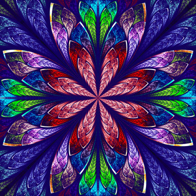 Belle fractale en verre Adarius par Velirina