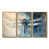 Toile avec cadre flottant or