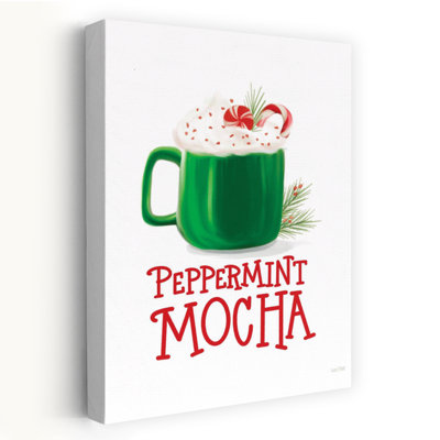 Peppermint Mocha Contemporary Winter Art