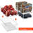 Sorbus Clear Stackable Kitchen and Fridge Storage Bins in 4 Variety Pack