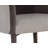 Aberforth Fabric Upholstered Back Arm Chair in Gray - Taupe
