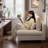 Small-Space Linen-Look Fabric Sofa