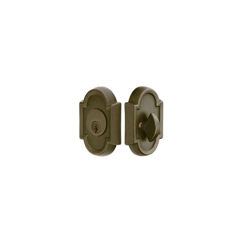 #11 Single Cylinder Deadbolt Medium Bronze Finish, Medium Bronze