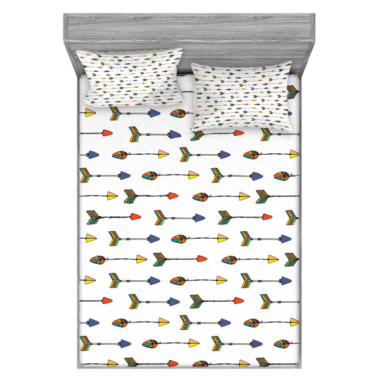 Microfiber Sheet Set, Queen Sheet Set with Fitted Sheet
