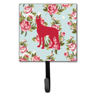 Porte-laisse de roses et crochet mural great-shabby