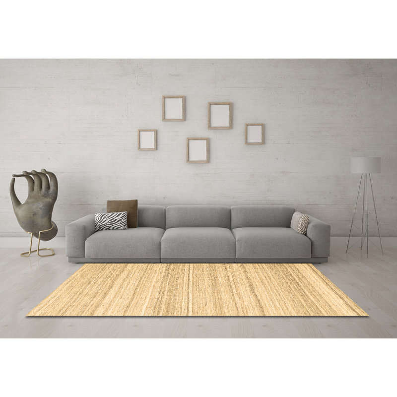 Amber-Lilly Washable Striped Indoor Rug, Round 4'