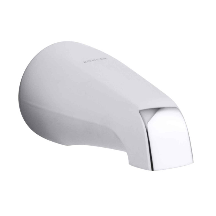 KOHLER Coralais Non-Diverter Bath Spout with NPT Connection in Polished Chrome