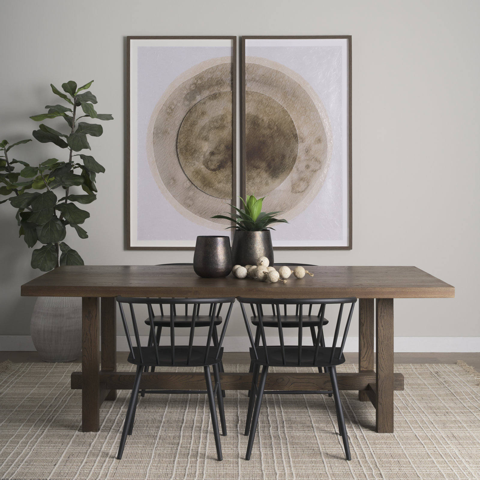 Joeisha Metal Table Vase, 8.5" H x 8.5" W x 8.5" D