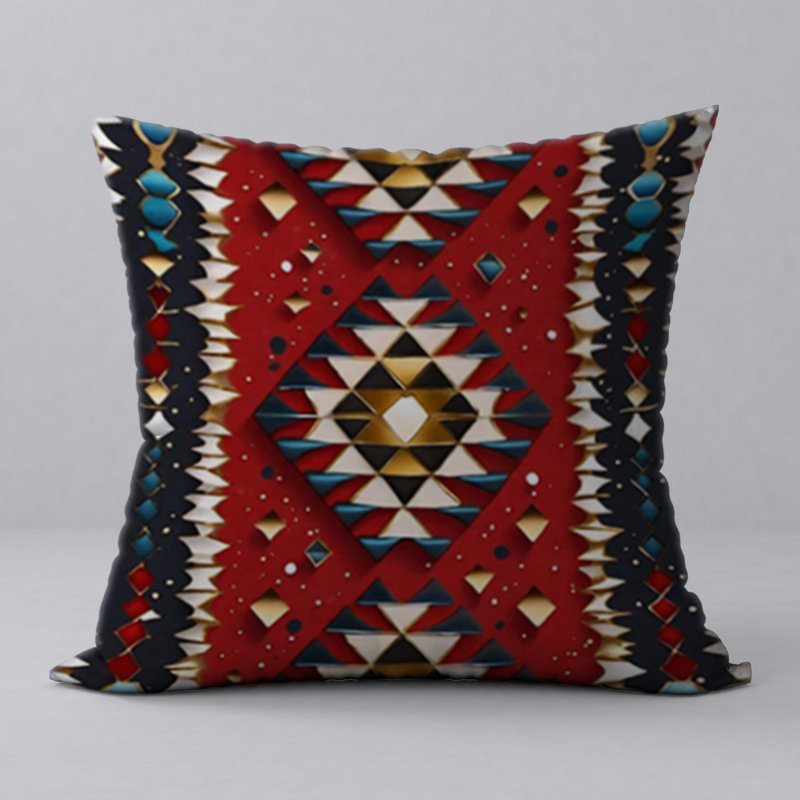 Geometric Reversible Throw Pillow