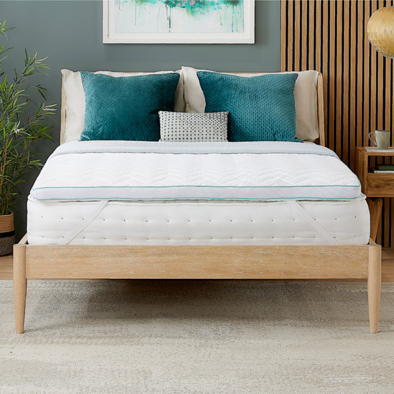 Snuggledown Anti-Allergy Airstream Mattress Topper 5cm Thick Anti Bacterial Washable Cover, Single (3')