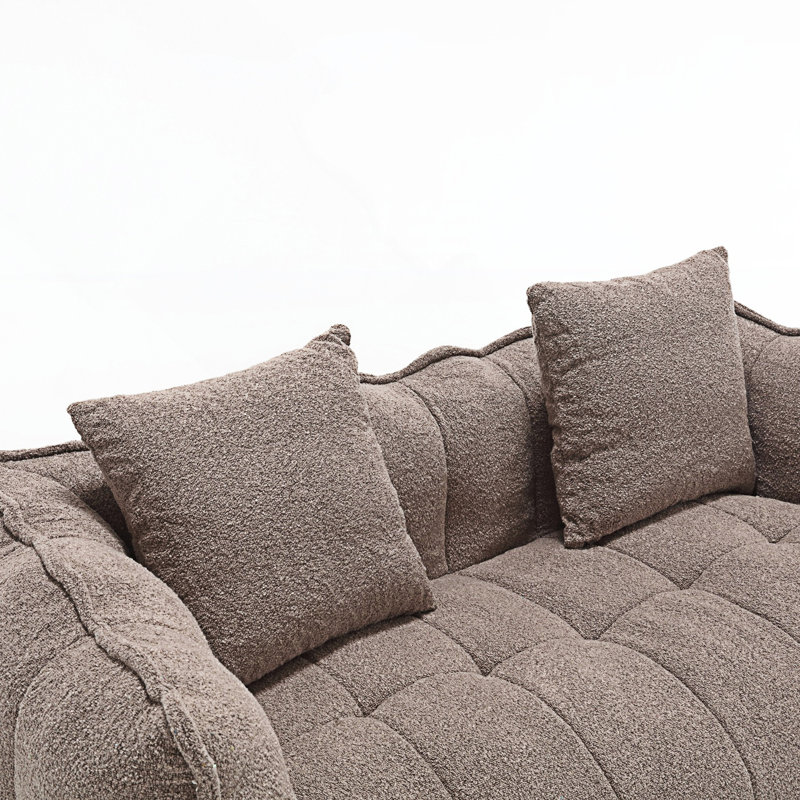 Canapé, pouf en chenille Sofas, Brun
