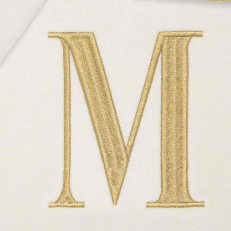 IVR/GLD Monogram Towel Set, Ivory, 3 Piece Towel Set