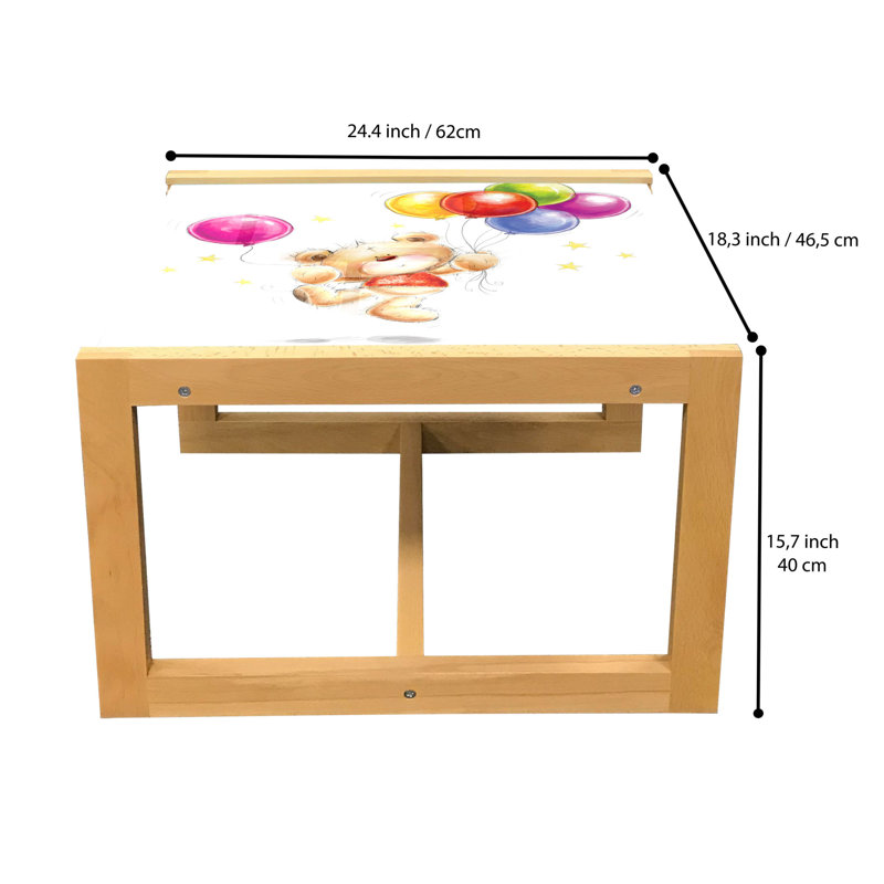 Jaisen Sled Coffee Table, 62cm H x 46cm W x 40cm D