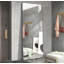 Miroir sur pied polyvalent avec support réglable pour divers réglages