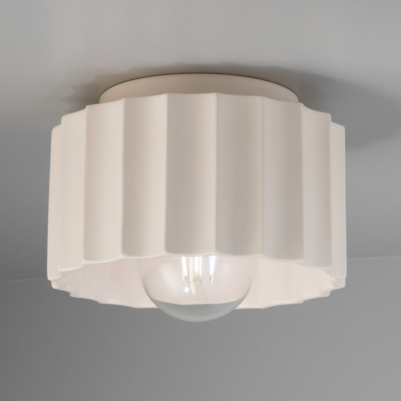 Radiance 1 - Light Flush Mount, Matte White, 5" H x 8" W x 8" D