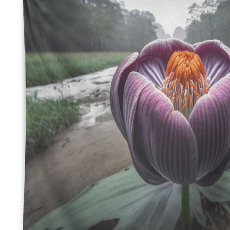 Tapisserie en polyester avec punaises, H 50 po x l 60 po