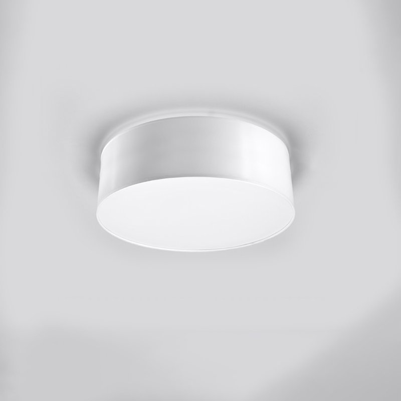 Floreat Flush Mount, White, 11cm H x 25cm W