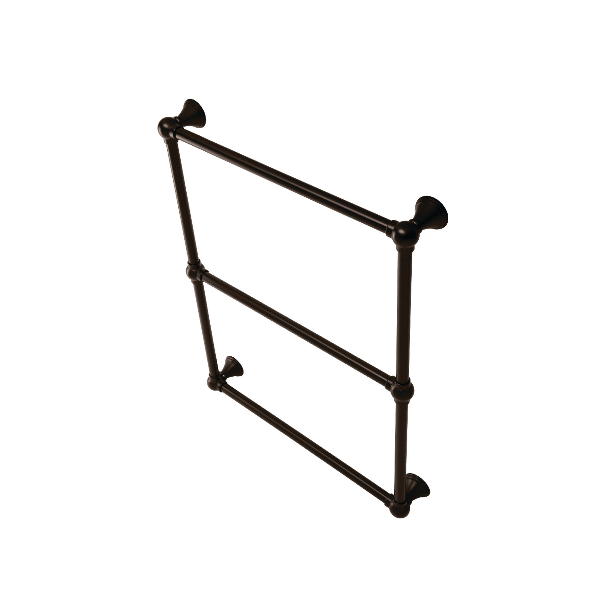 Kingston Brass Maximilien 24-Inch Wall Mount 3-Bar Towel Rack, Oil Rubbed Bronze