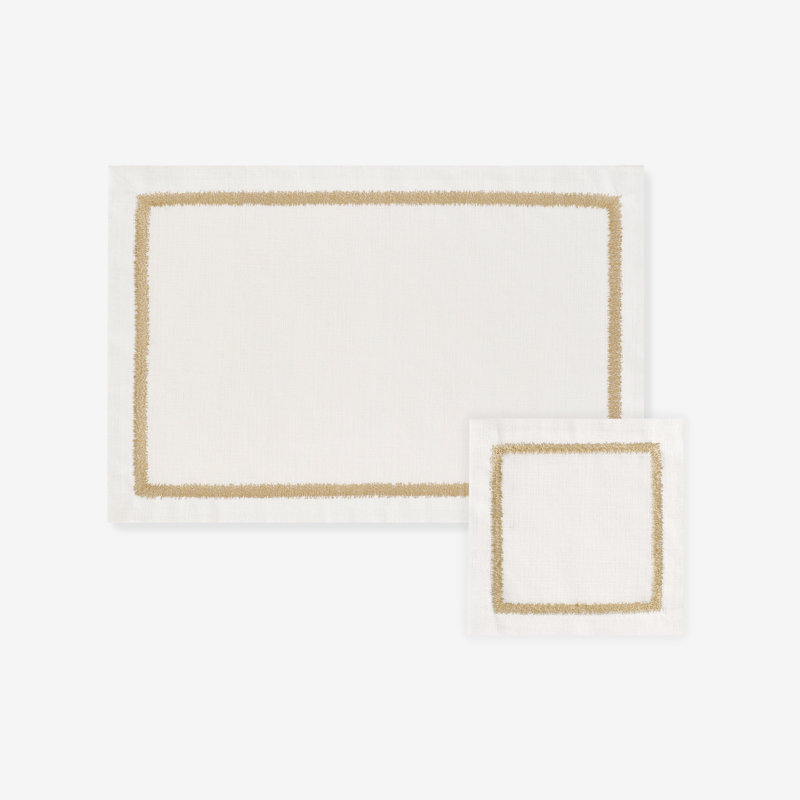 Jarmaris Linen Embroidered Rectangle