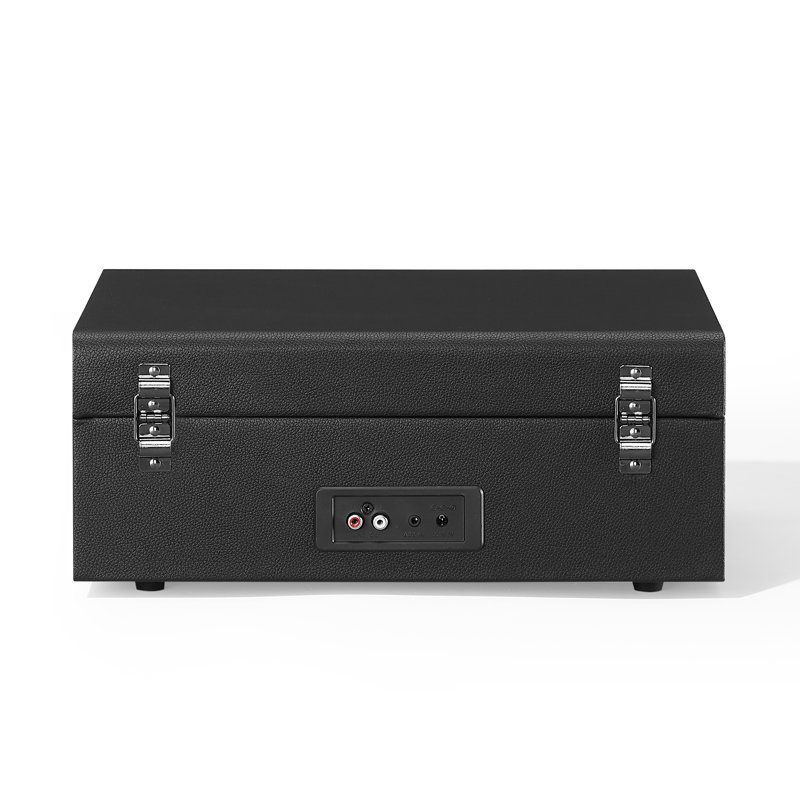 Platine vinyle Crosley Voyager, 3 vitesses, Bluetooth entrée/sortie, noire, Noir