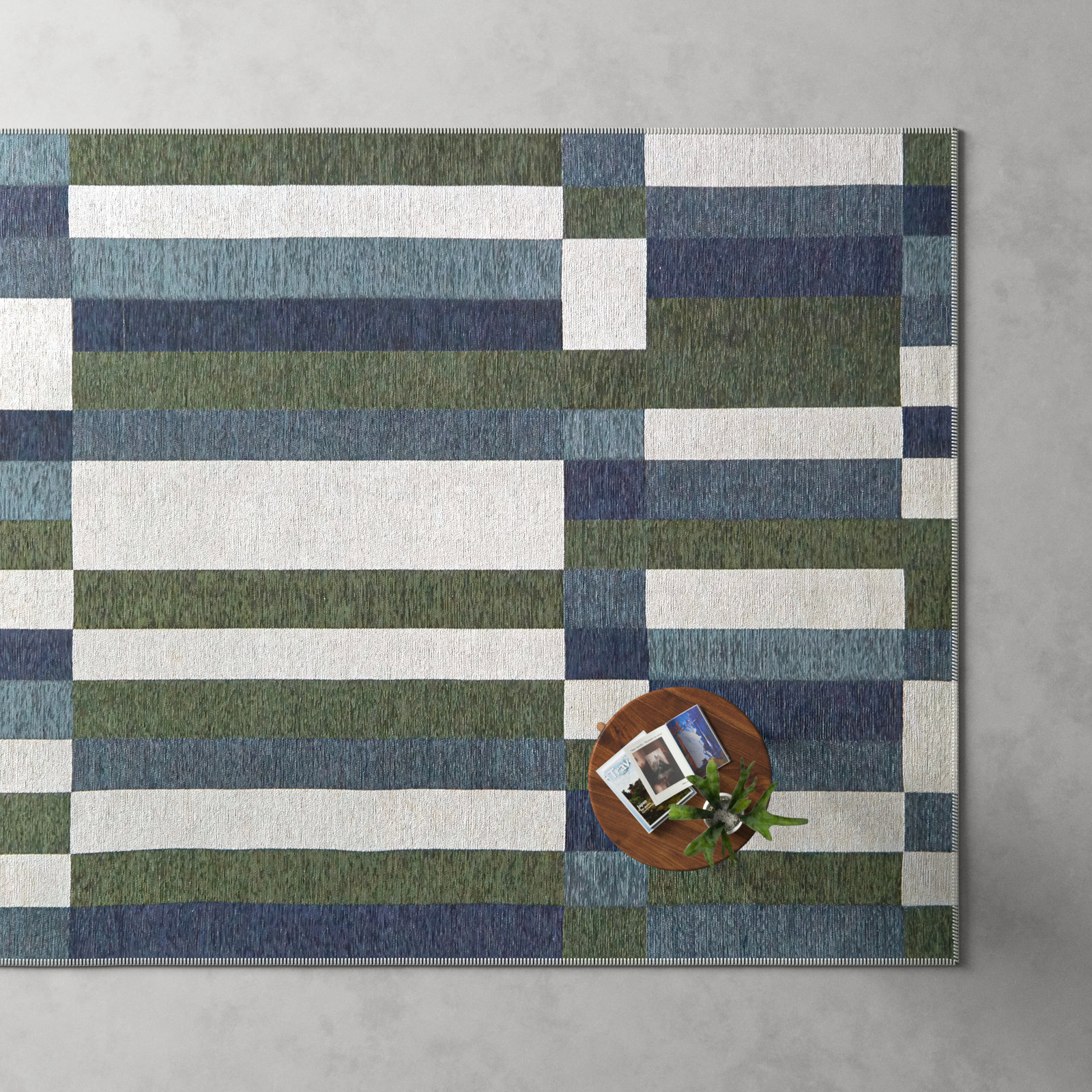 Claudina Flatweave Geometric Rug, Rectangle 5'3" x 7'