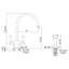 Georgian Era Two Handle Kitchen Faucet with Side Spray-11066760