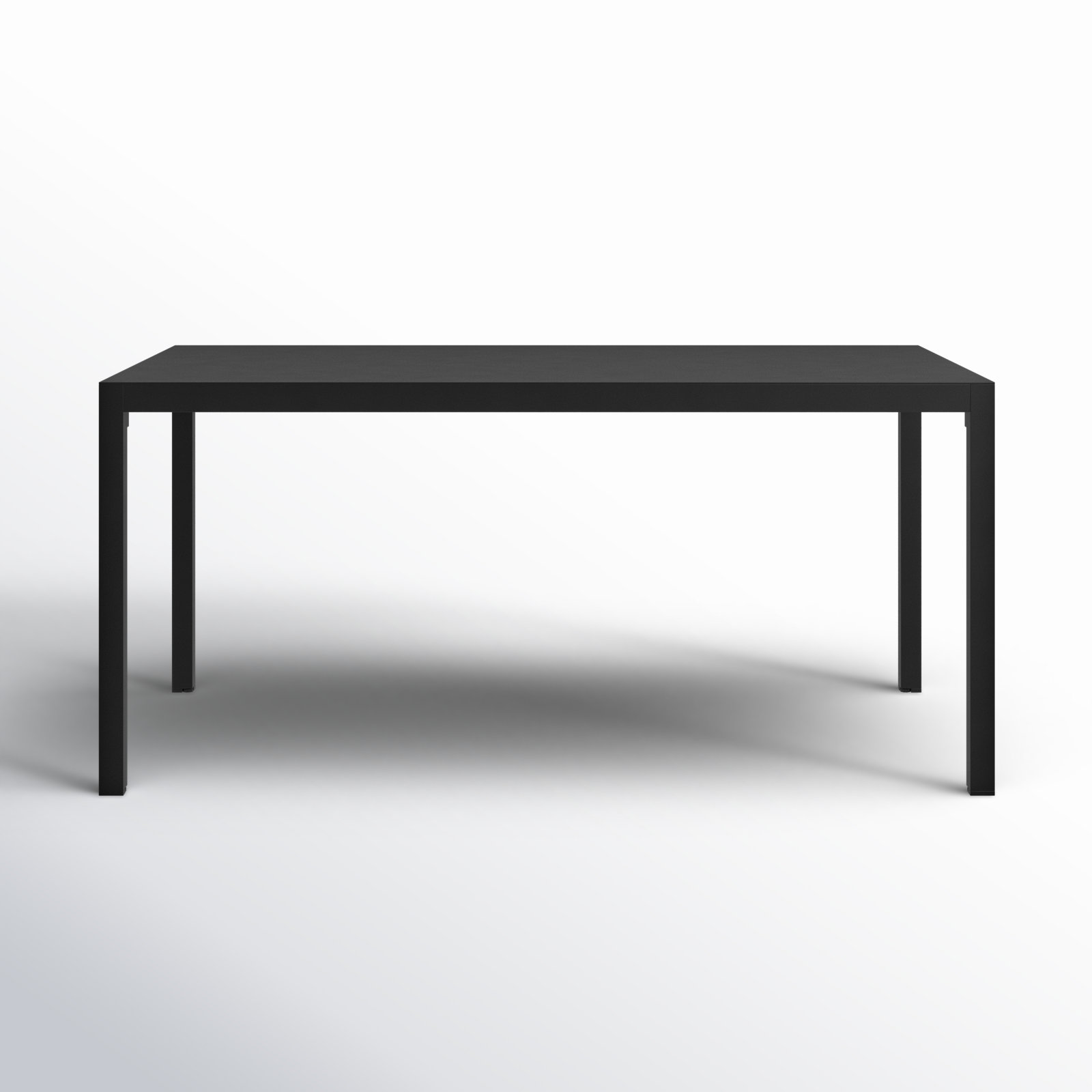 Armando 64" Patio Dining Table, Black