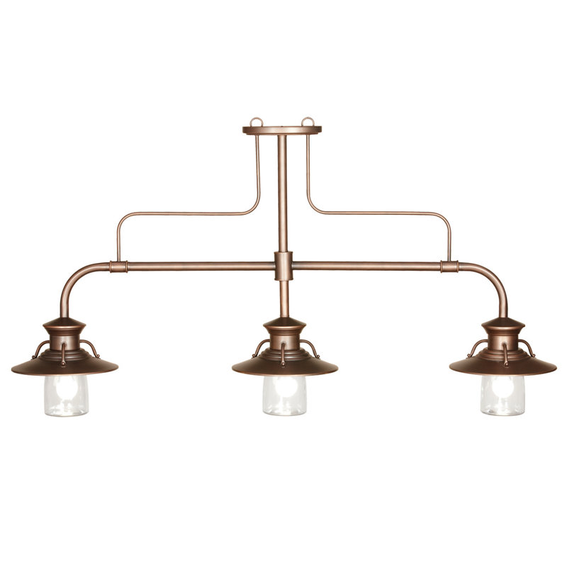 Paulino 3-Light Kitchen Island Linear Pendant By RAM Game Room