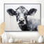 Minimalisme noir et blanc «I» - Vache, art mural-905954868-918911850