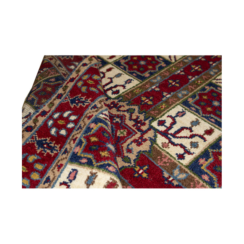 Hand Woven Cotton and Wool Oriental Area Rug