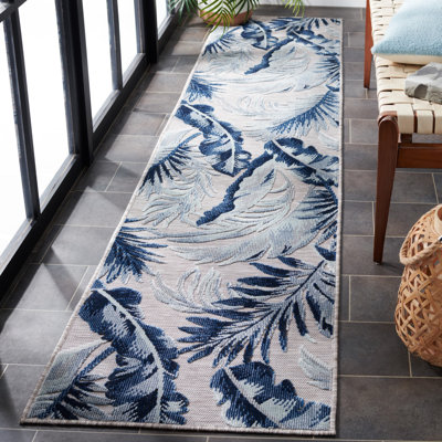 Saugus Machine Woven Floral Indoor / Outdoor Area Rug