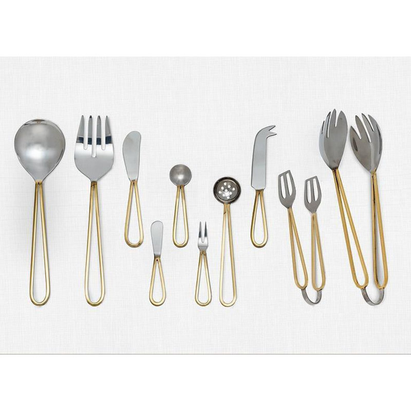 Loop Handle Salad Serving Utensils