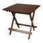 Table carrée pliante en bambou, table pliable portative brune