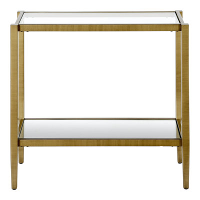 Hera Glass Top End Table