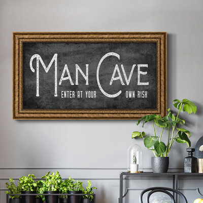 «Man Cave», reproduction d'un seul cadre photo sur toile