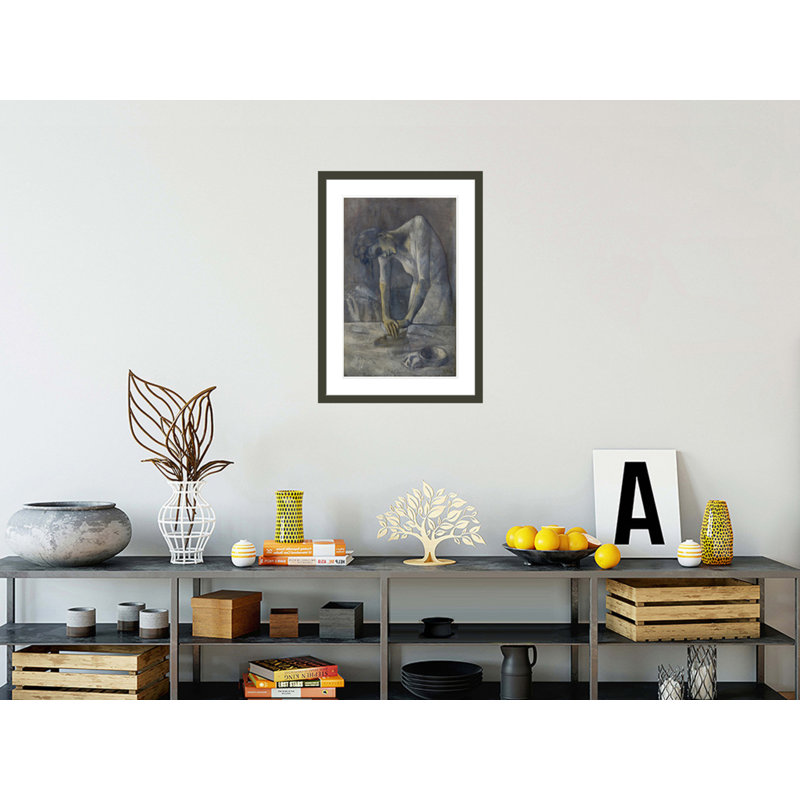«Woman Ironing» par Pablo Picasso, impression giclée sur cadre, H 29,5 po x l 20,93 po