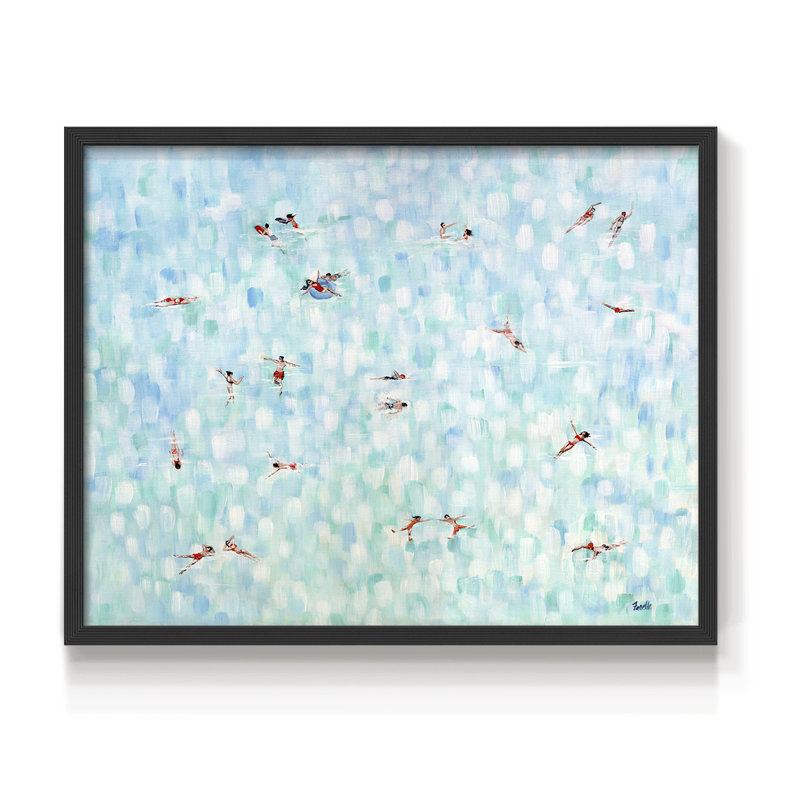 Endless Horizons -Framed Print - Restickable, Noir, noir, noir, noir, H 16 po x l 20 po