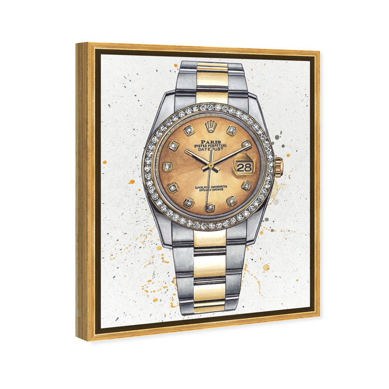 Lux Lux Wrist Watch - Impression sur toile, H 24 po x l 20 po, Toile encadrée d'or