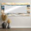 Mouette moderne en marbre sur la plage - miroir animaux pour décoration murale - imprimé sur métal-472223724