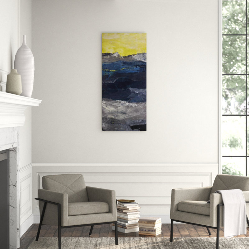 Terra Firma VI Painting by Kyle Goderwis, Knife Gel, 53" H x 24" W x 1.5" D