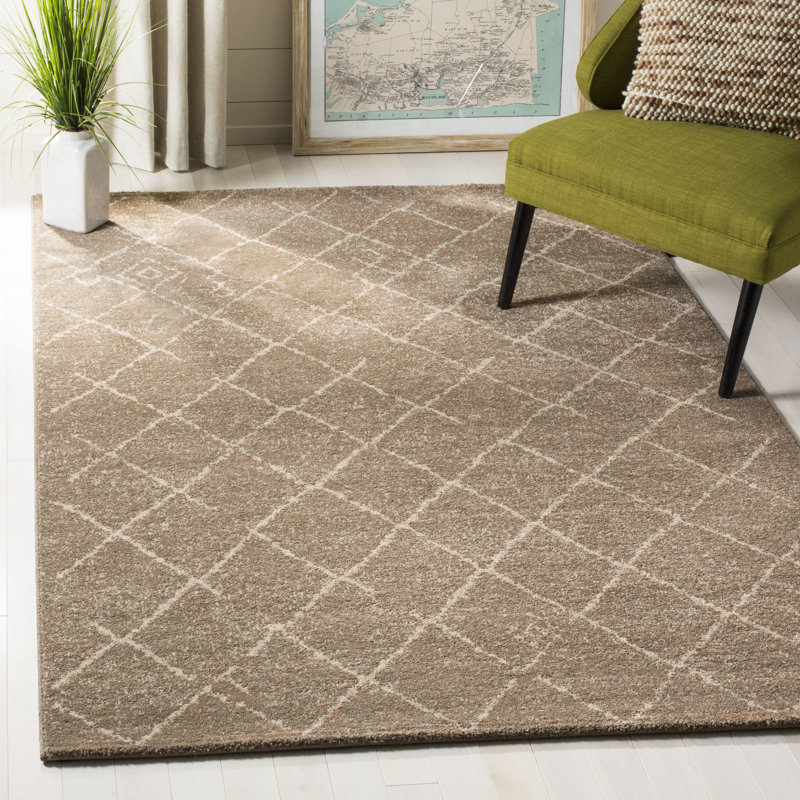 Montsalas Geometric Hand Woven Area Rug, Rectangle 243 x 304cm
