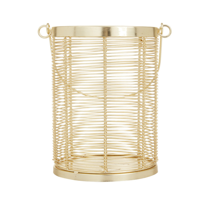 Lanterne de table en aluminium, H 8,6 po x l 7,55 po x P 6,2 po