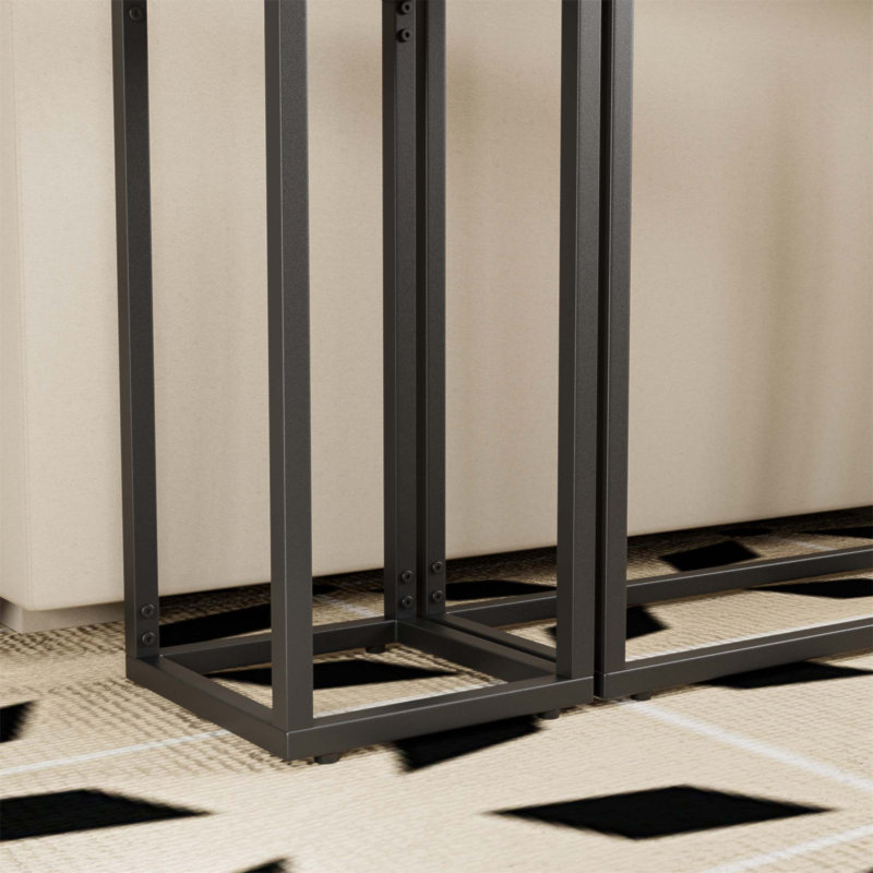 Console industrielle étroite avec conception enveloppée haut de gamme pour vestibule, salon et couloir