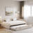 Modern Soft Upholstered L-Shaped Daybed with Twin Trundle-1935320325