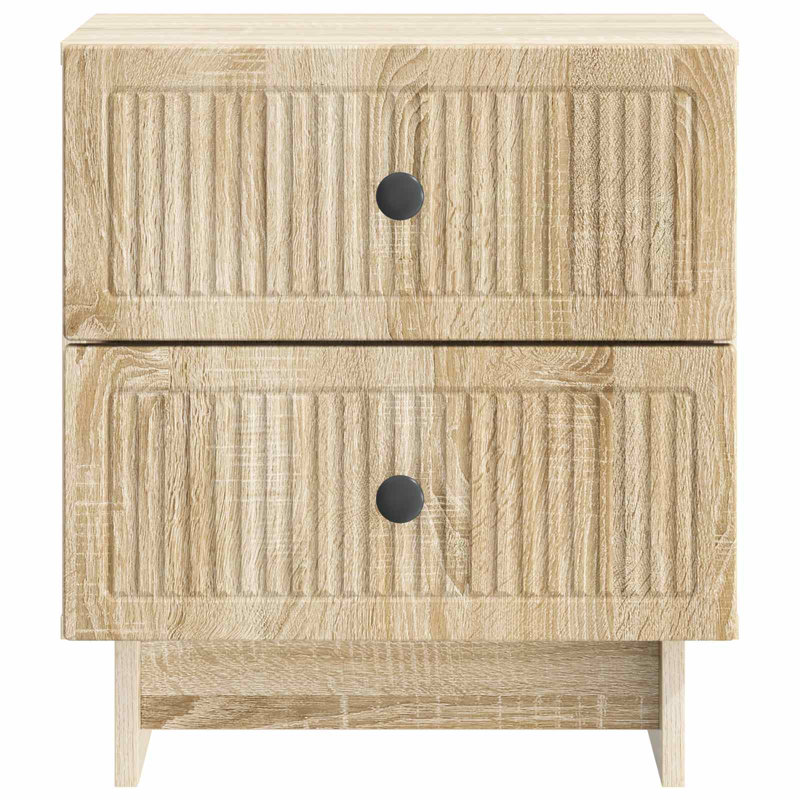 43cm W Manufactured Wood Bedside Table, Sonoma Oak