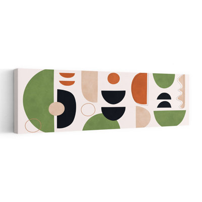 Earthy Abstract Forms Abstract Contemporary Geometric Wall Art