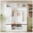 Versatile 3-in-1 Hall Tree with 6 Hooks, Farmhouse Storage Bench, Adjustable Shelves, and Multiple Storage Space for Entryway-128979012