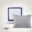 Ensembles de literie de luxe, édredon en polyester brodé 8 pièces Cal King, design bleu marine élégant pour le décor de la chambre à coucher