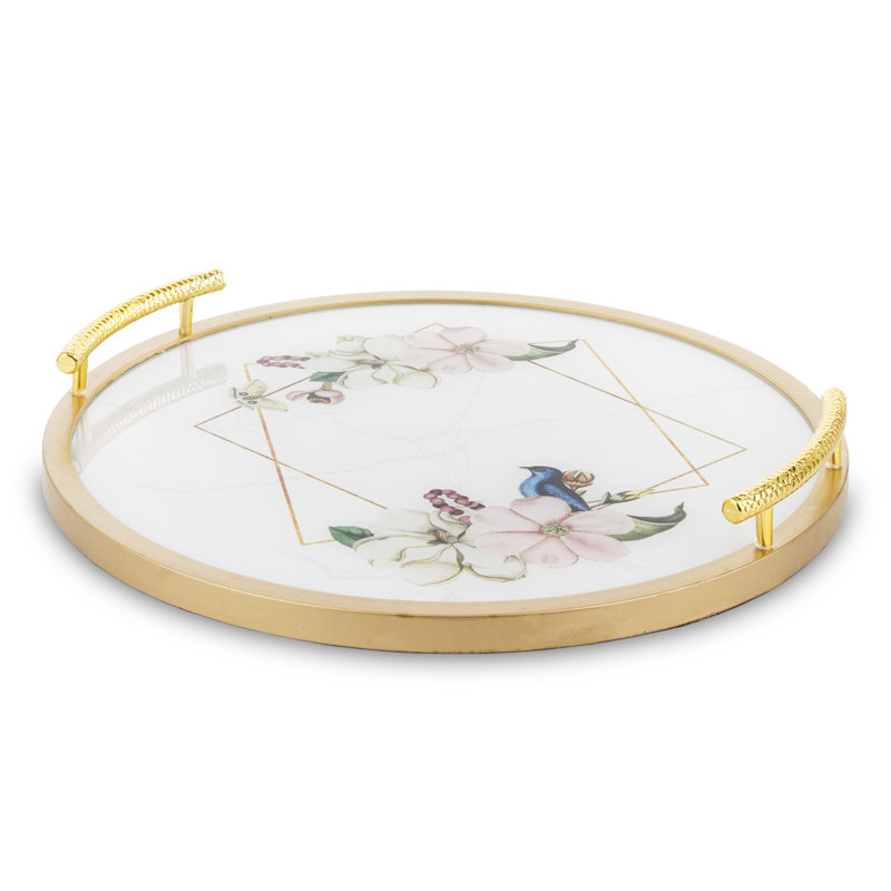 Reedley Glass Decorative Tray